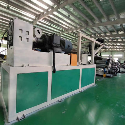 استفاده شده PLC الکتریکی تک پیچ ماشین اکستروزن پلاستیکی خط اکستروزن صنعت پلاستیک بوردهای