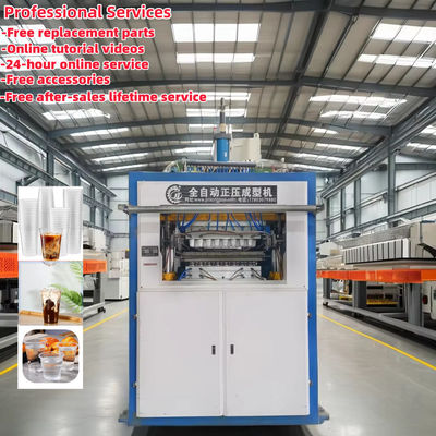 دستگاه ترموورفوریگ اتوماتیک لیوان پلاستیکی با سیستم PLC Control Gear Drive